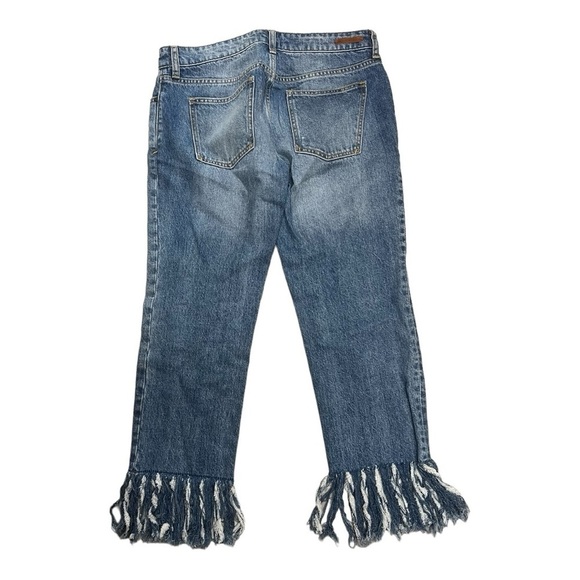 Pilcro and the Letterpress Fringed Capri Jeans Size 27 - Picture 2 of 11